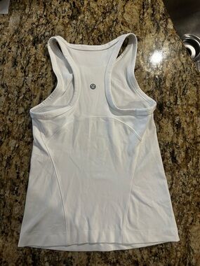 lululemon athletica White Racerback Performance Tank